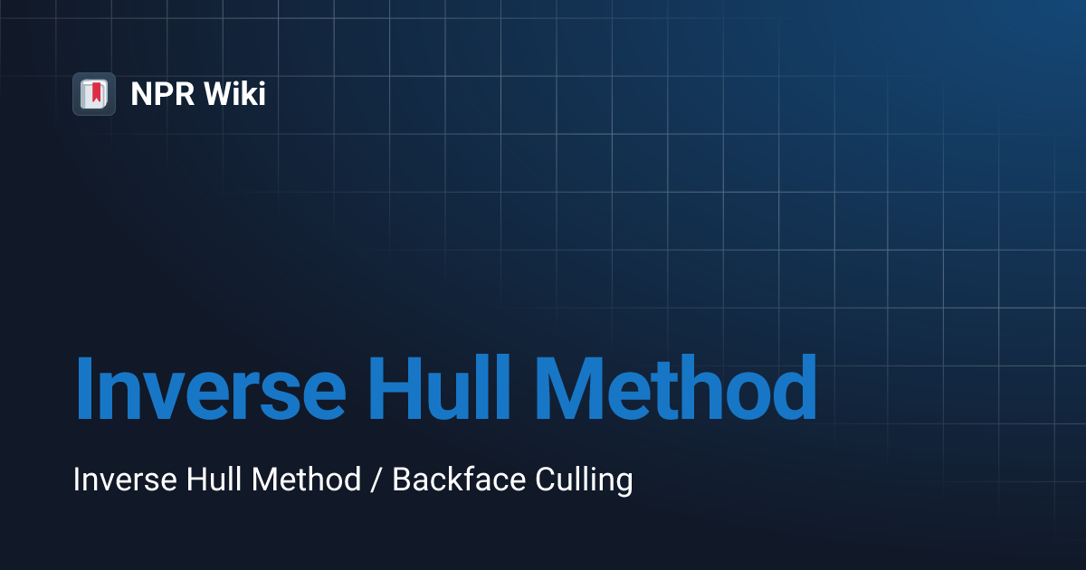 Inverse Hull Method | NPR Wiki